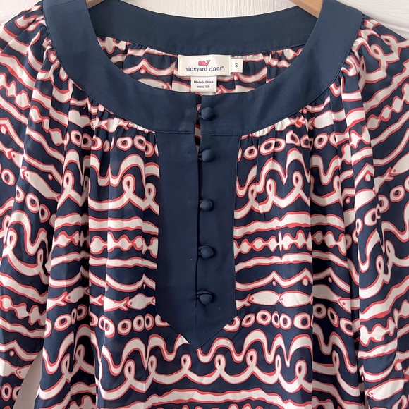 Vineyards Vines | Pink & Navy Tunic size Small - Picture 2 of 10
